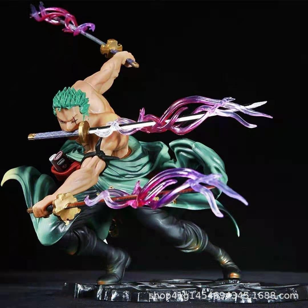 Anime Collectible Figure: Three-Sword Solon Display