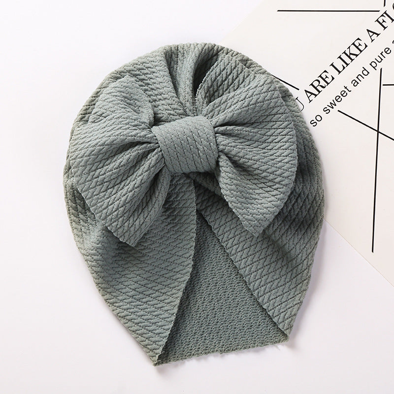 Baby Knit Bow Hat for Warm, Cute Cold-Weather Outings