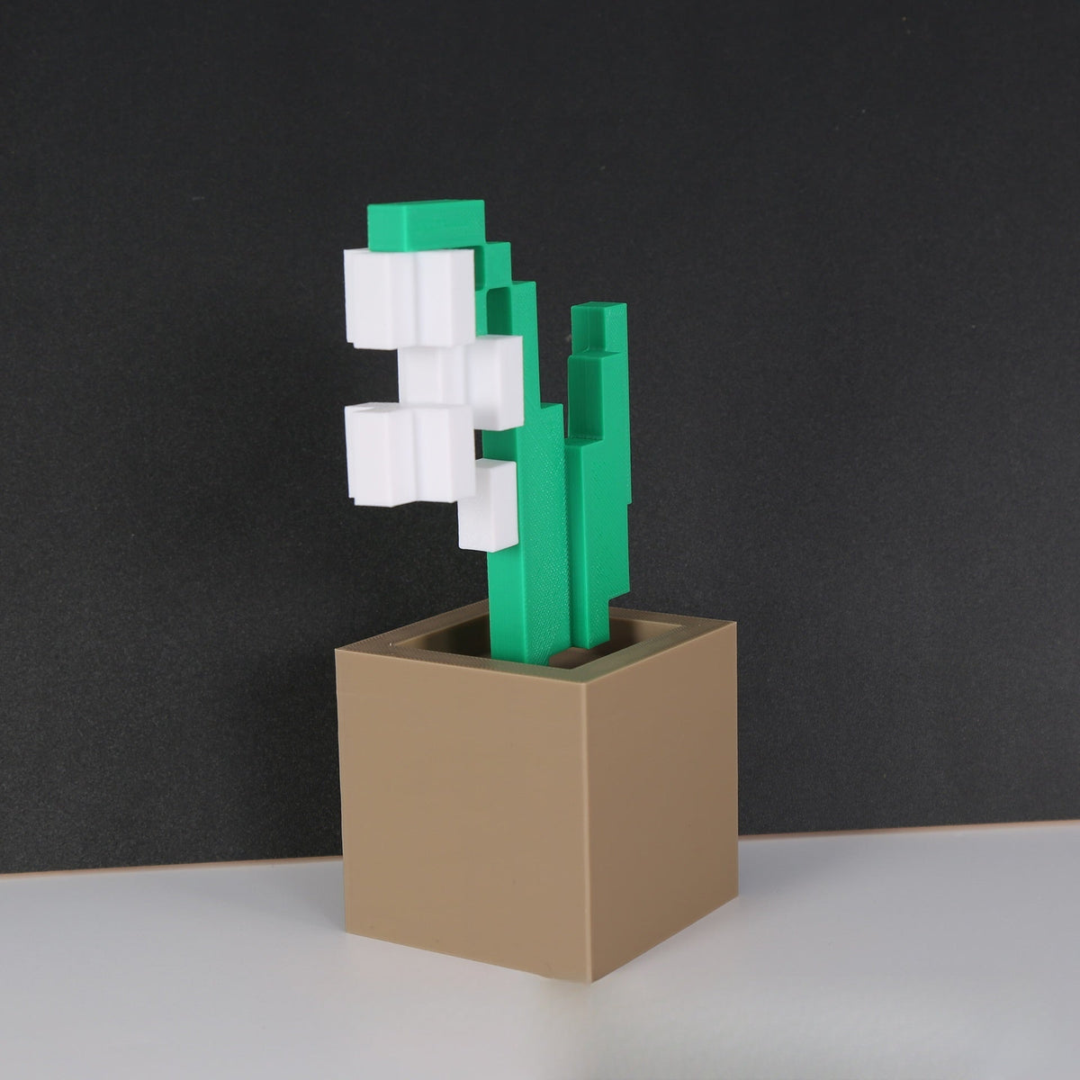 Pixel Flower Desk Decor for Playful, Low-Care Style