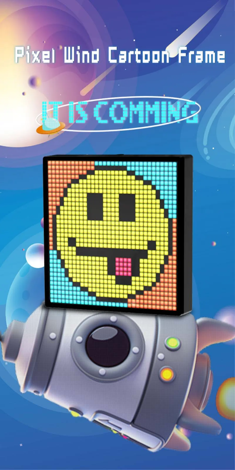Bluetooth Pixel Display Alarm Clock: Custom Animations