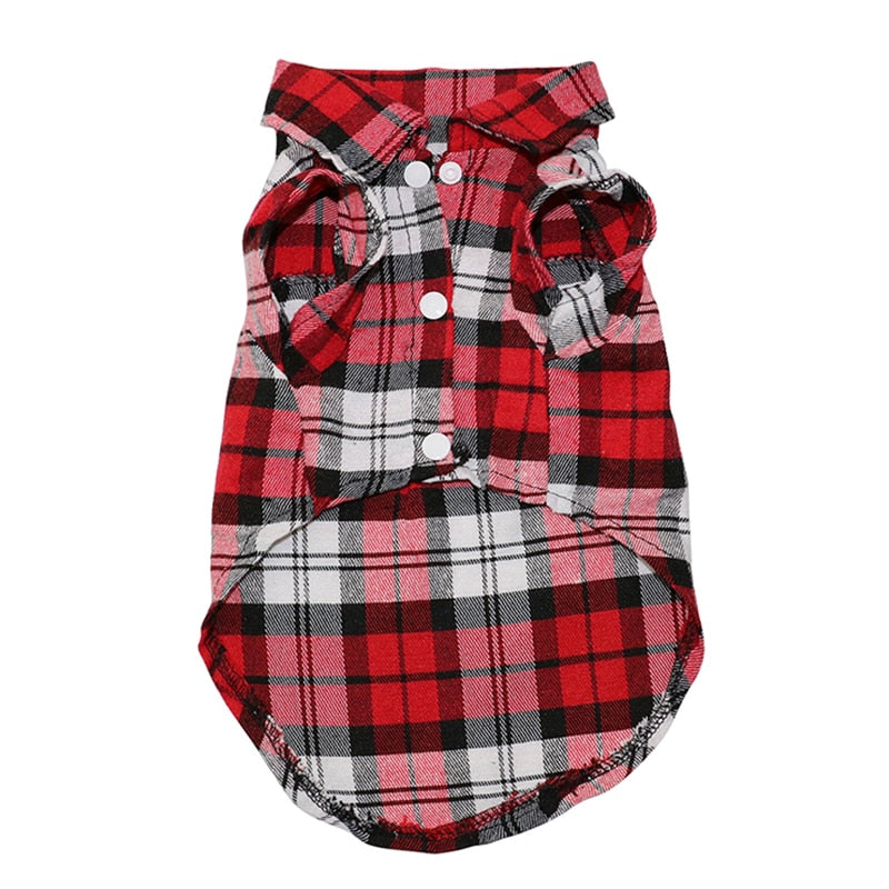 Plaid Dog Shirts for Small Dogs | Stylish Daily Walks