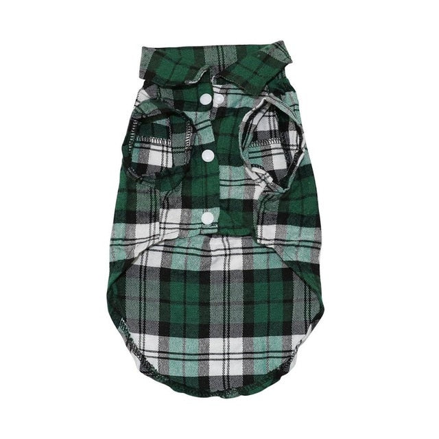 Plaid Dog Shirts for Small Dogs | Stylish Daily Walks