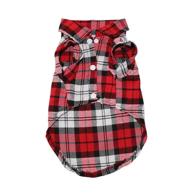 Plaid Dog Shirts for Small Dogs | Stylish Daily Walks