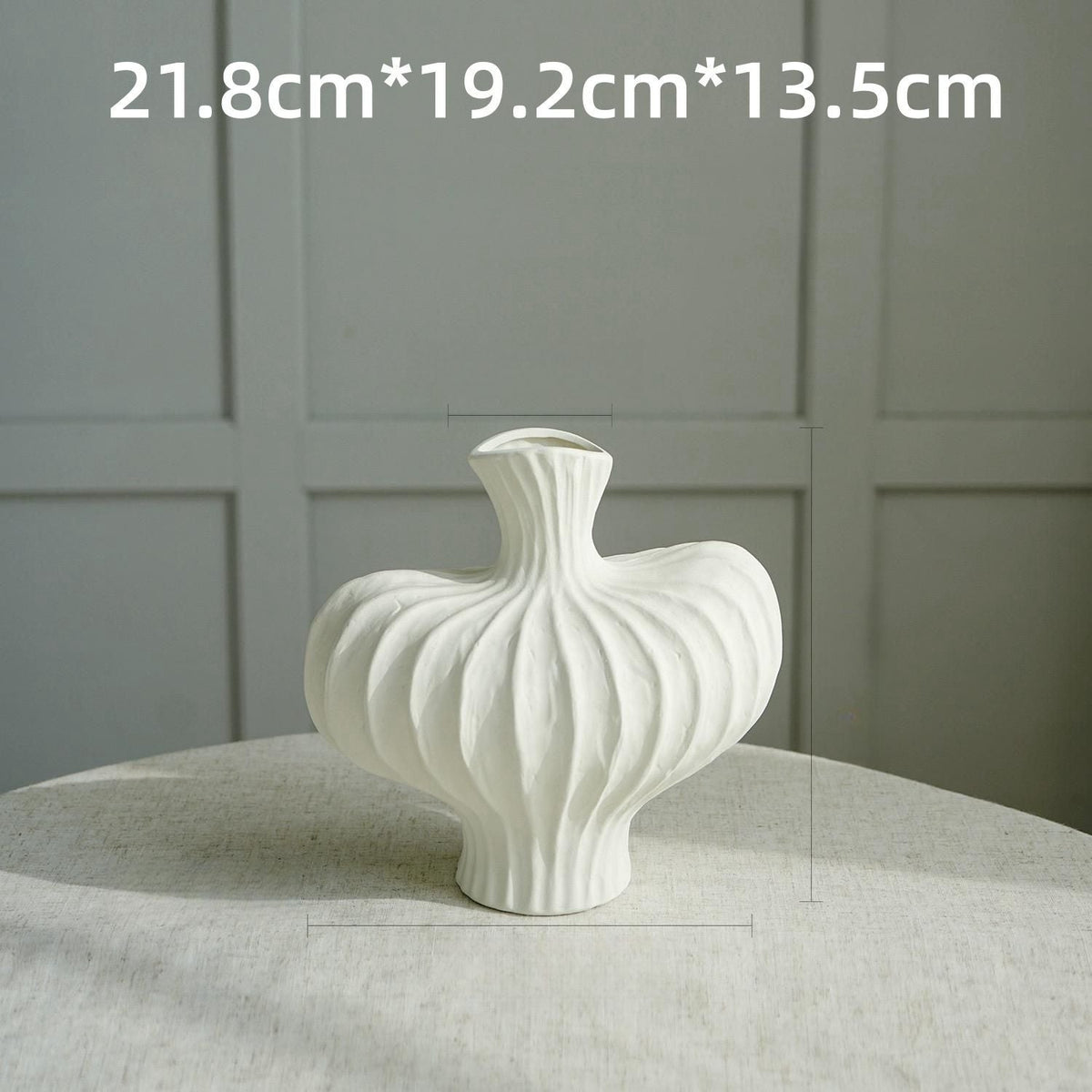 Ribbed Sculptural Vase for Elevated Modern Home Decor