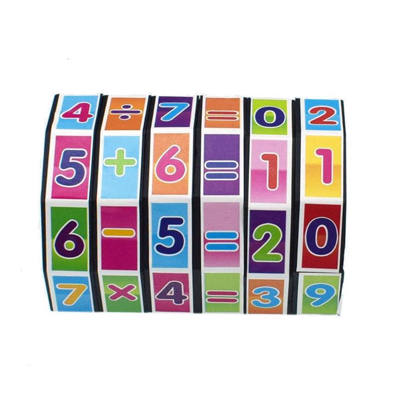 Digital Math Cube Toy for Hands-On Arithmetic Practice
