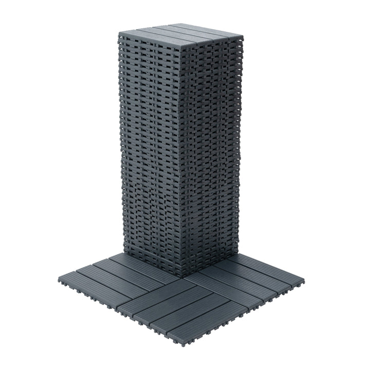 Waterproof Interlocking Deck Tiles for Patios, 44 Pack