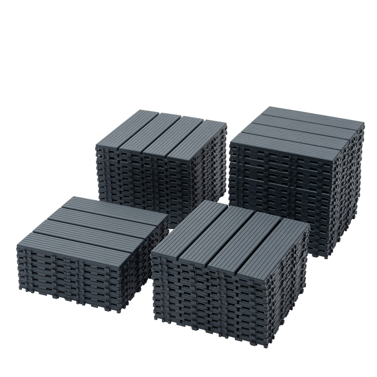 Waterproof Interlocking Deck Tiles for Patios, 44 Pack