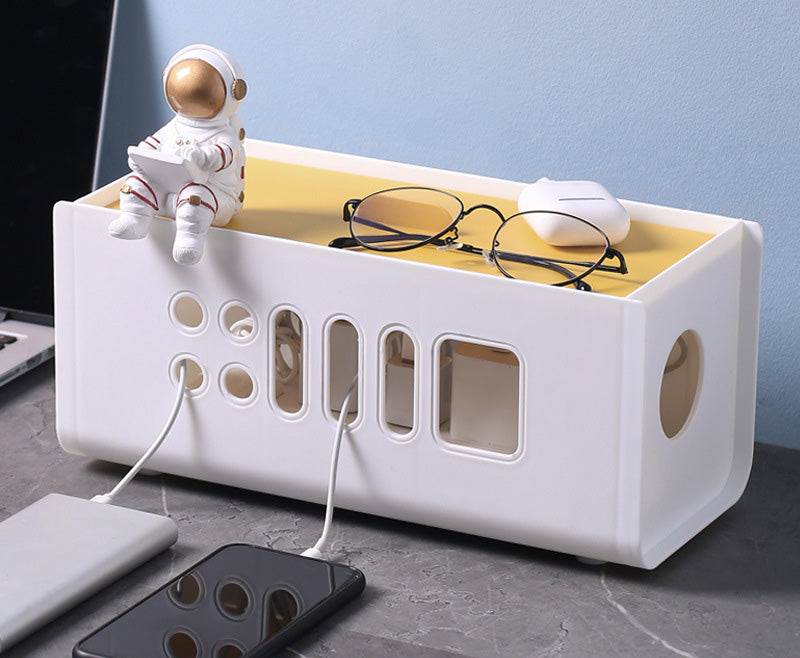 Cable Management Box for Neat, Dust-Free Charging Cables