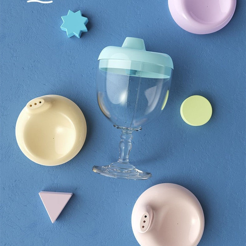 Kids Wine Glass Cup for Toddlers: Spill-Proof Sippy