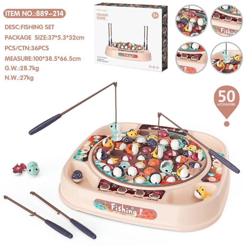 Electric Fishing Game Toy for Screen-Free Family Play
