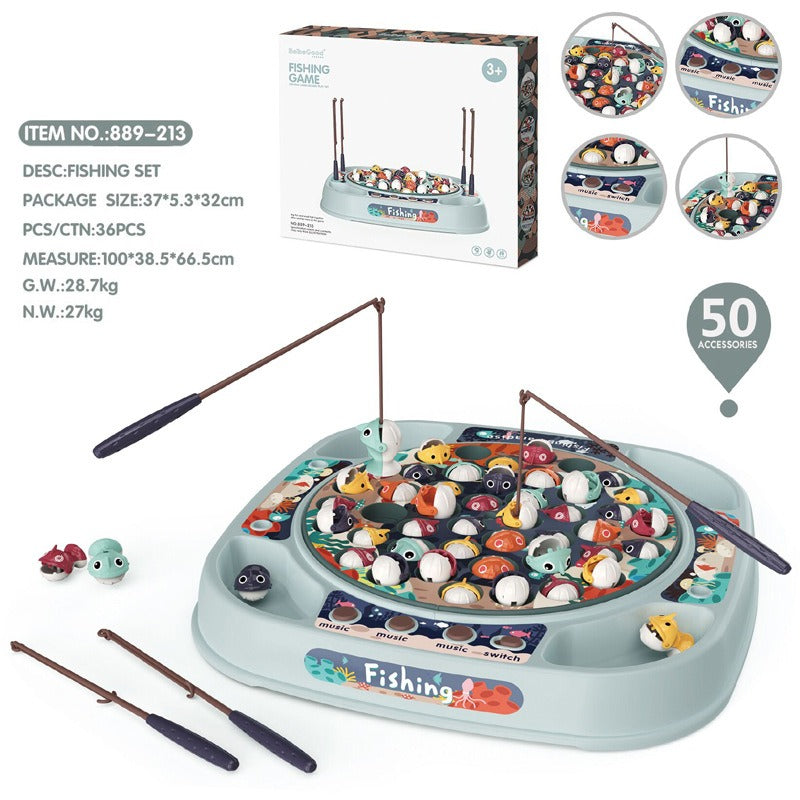 Electric Fishing Game Toy for Screen-Free Family Play