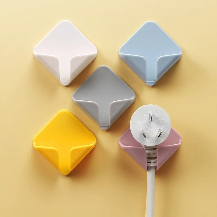 Plug Holder Cable Organizer for Tidy, Drill-Free Walls