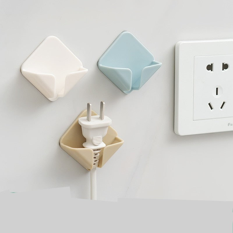 Plug Holder Cable Organizer for Tidy, Drill-Free Walls