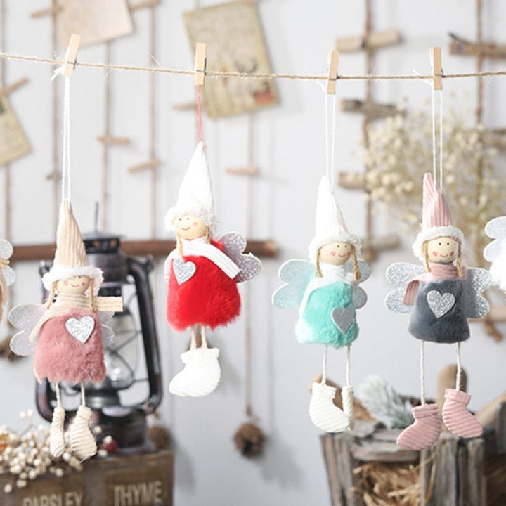 Plush Angel Christmas Ornaments For Cozy Tree Decor