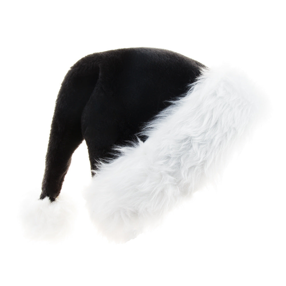 Plush Christmas Party Hat with Thick Fleece Trim