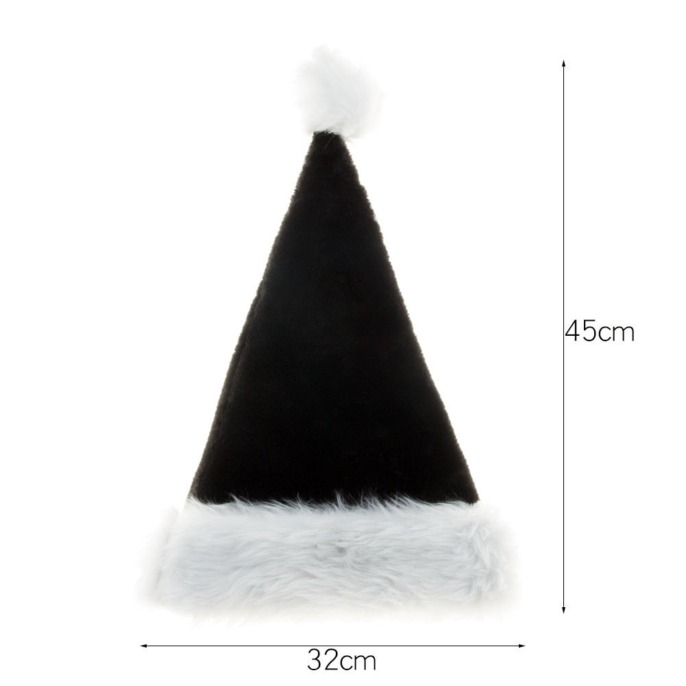 Plush Christmas Party Hat with Thick Fleece Trim