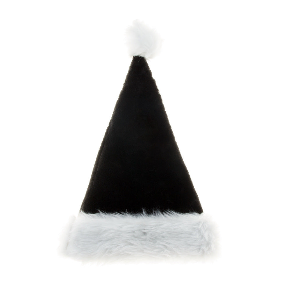 Plush Christmas Party Hat with Thick Fleece Trim