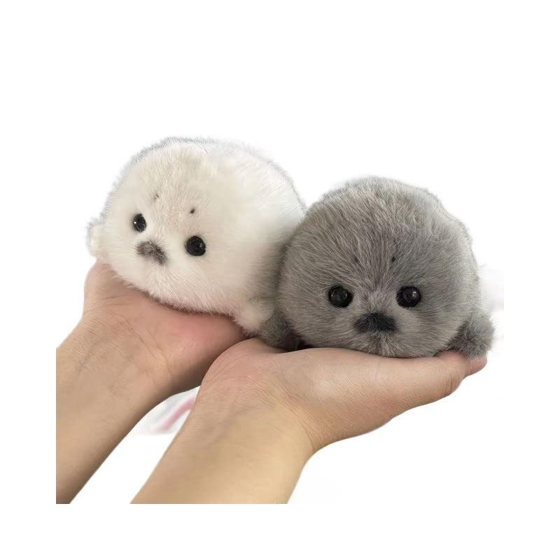 Plush Seal Pendant Bag Charm – Cute Fuzzy Companion Gift