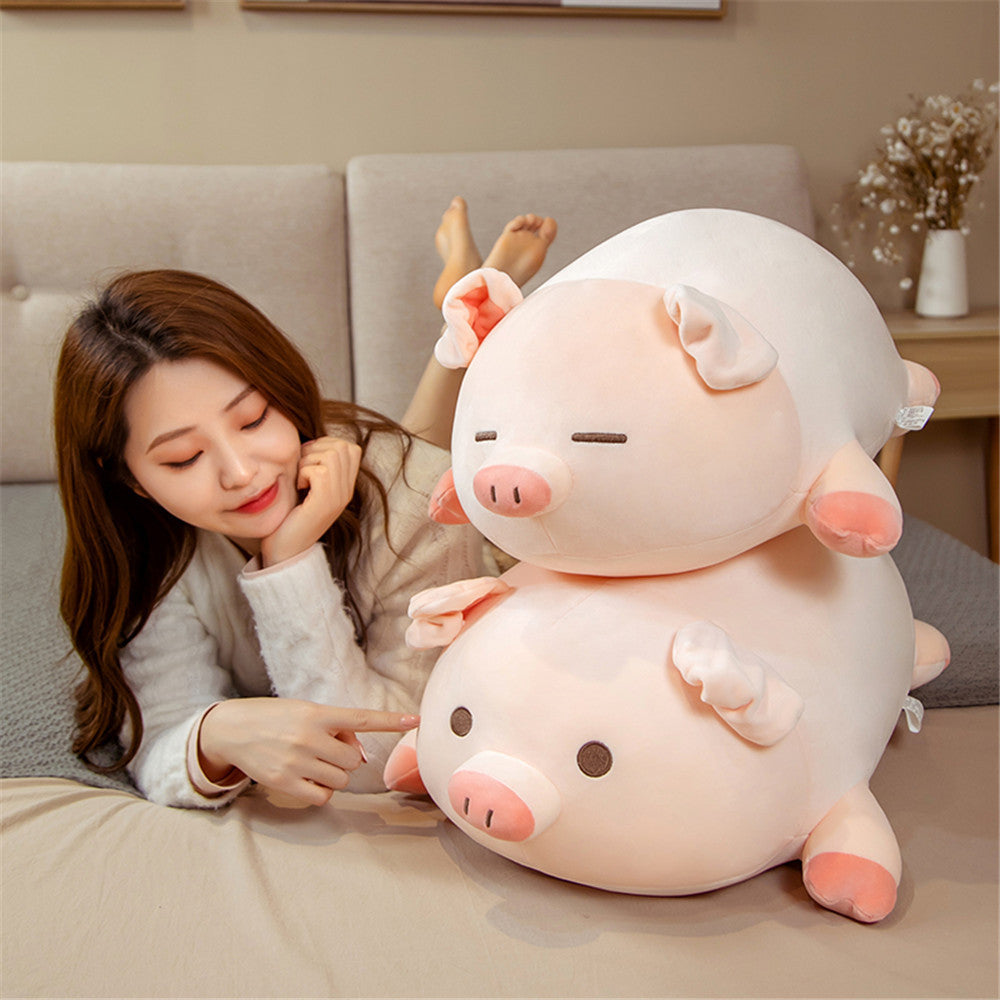 Pig Cuddle Pillow – Oversized Soft Plush Room Decor