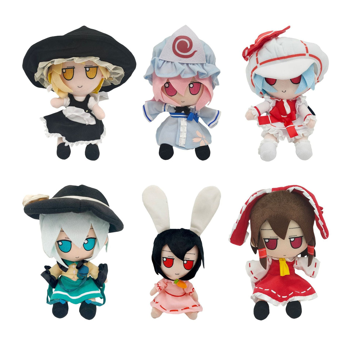 Touhou Plush Doll Set for Colorful Anime Room Displays