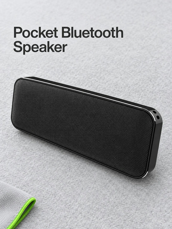 Pocket Bluetooth Speaker: Slim Metal-Look Music On the Go