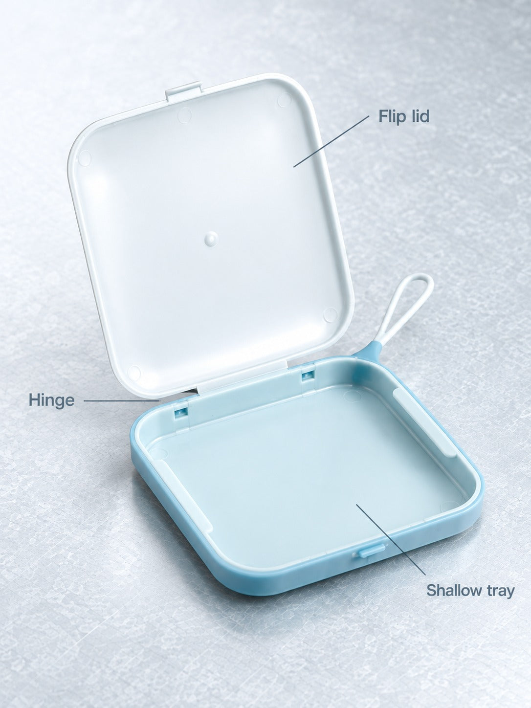 Pocket Face Mask Storage Case with Flip Lid for Commuters