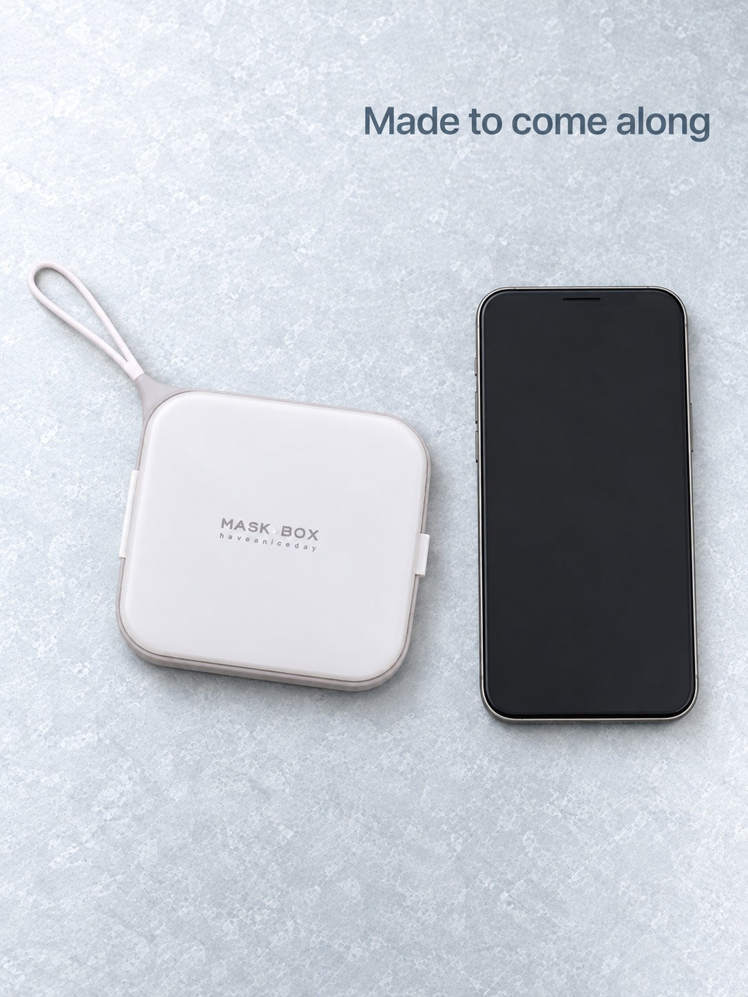 Pocket Face Mask Storage Case with Flip Lid for Commuters