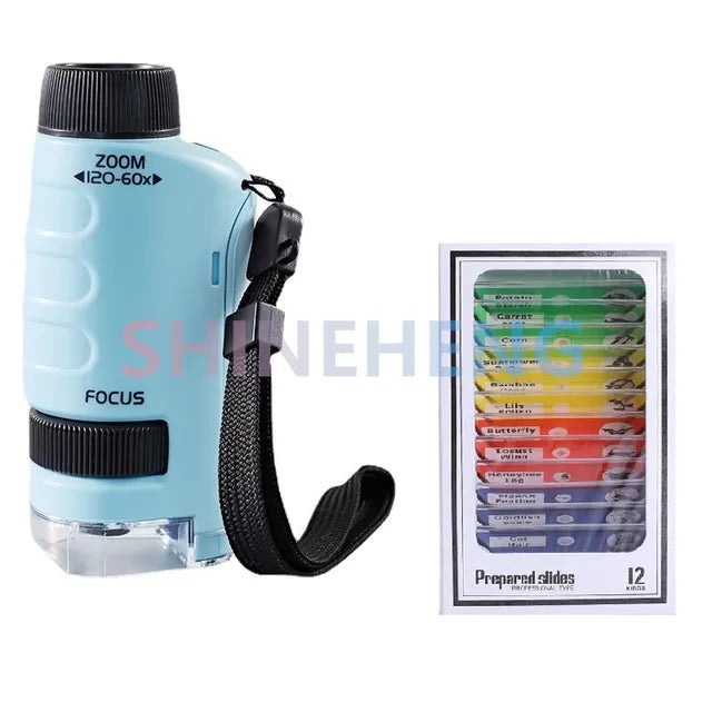 Pocket Microscope Kids Science Toy for 120x Discovery
