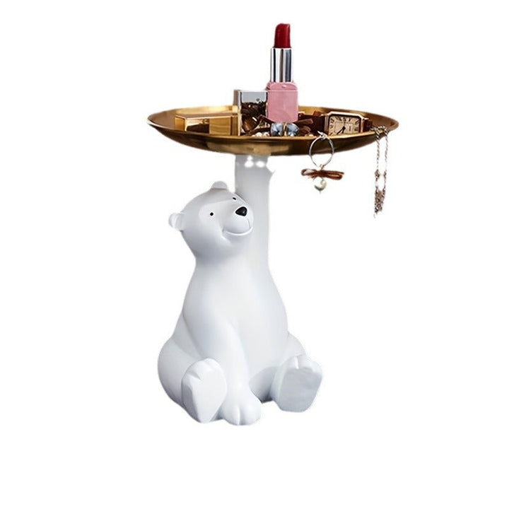 Polar Bear Key Tray for Playful Entryway Home Storage