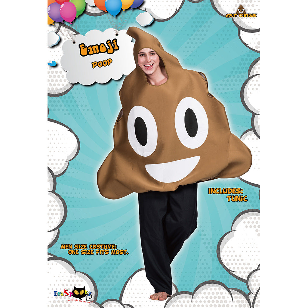 Poop Emoji Costume for Funny Halloween Party Laughs