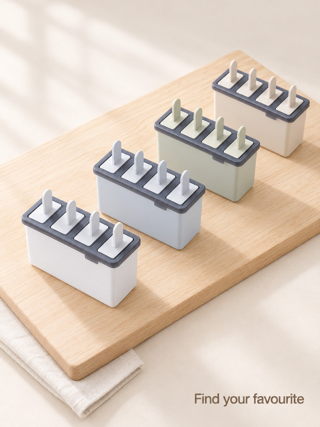 Popsicle Mould Box Set with Long Easy-Release Handles