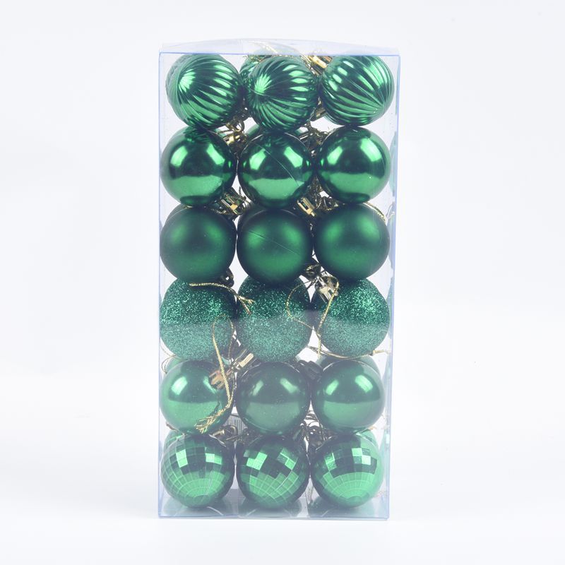 4 cm Christmas Baubles – 36-Piece Tree Decoration