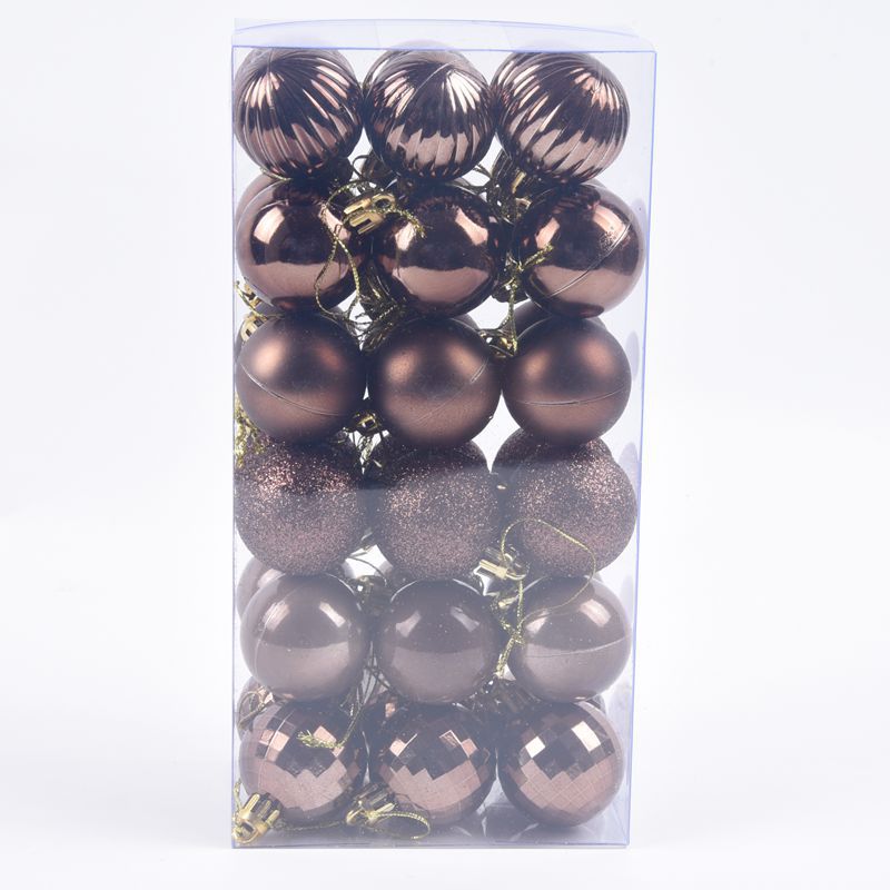 4 cm Christmas Baubles – 36-Piece Tree Decoration