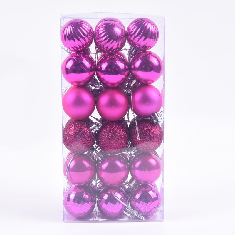 4 cm Christmas Baubles – 36-Piece Tree Decoration