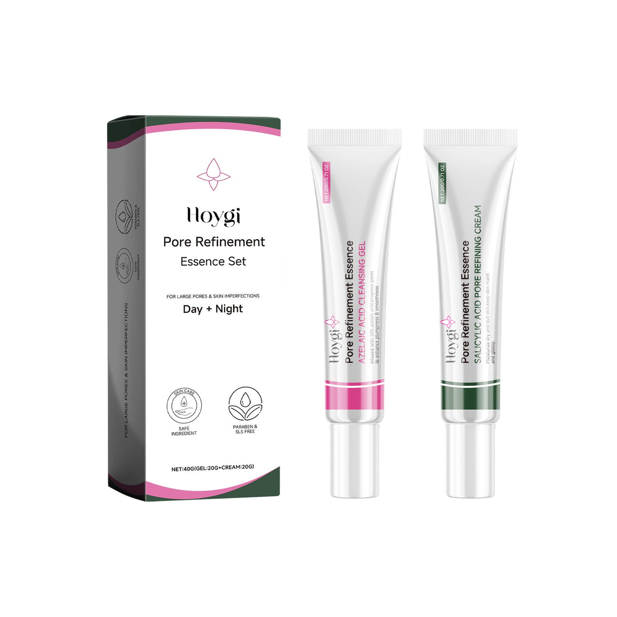 Pore Refining Set with Azelaic Acid, Day & Night Routine