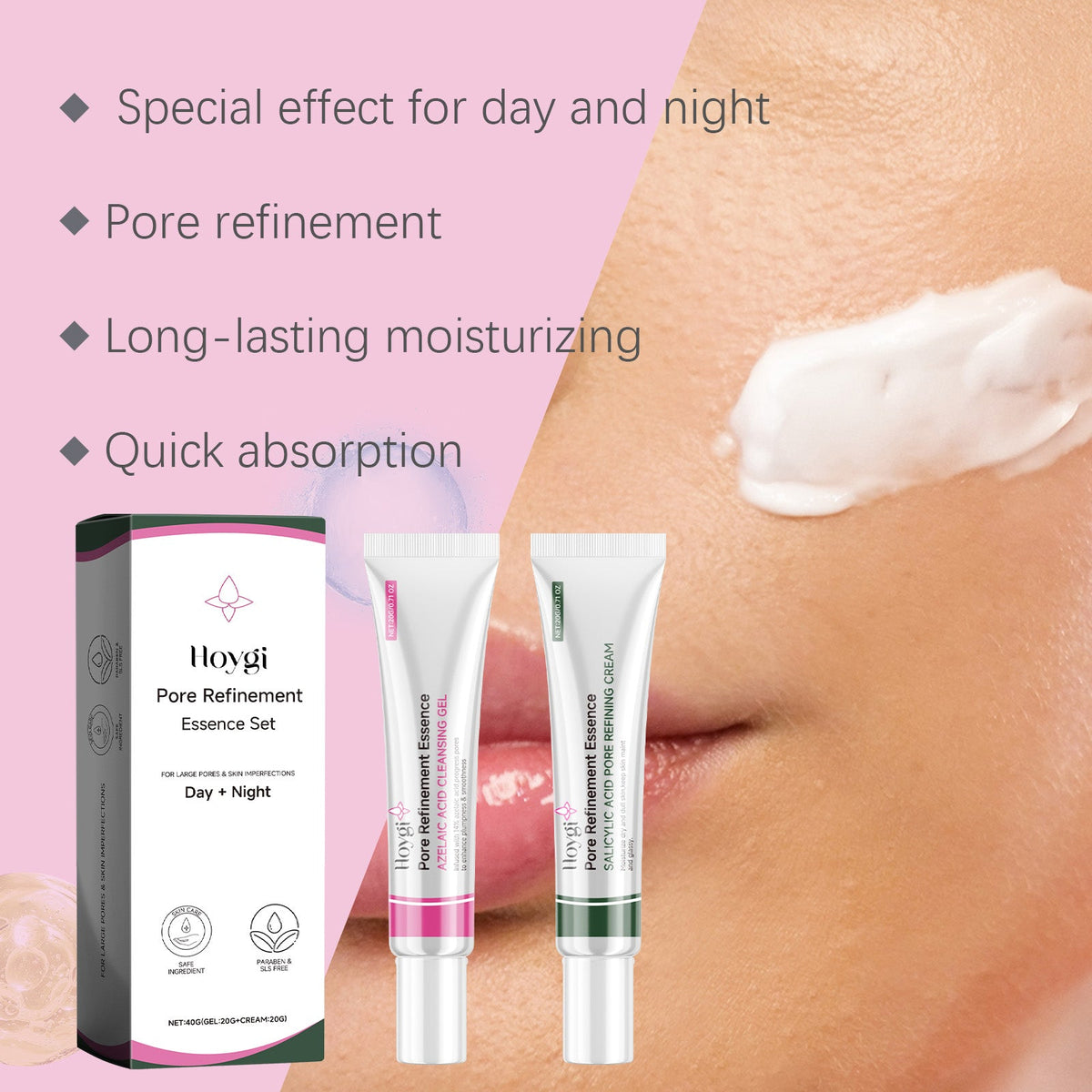 Pore Refining Set with Azelaic Acid, Day & Night Routine