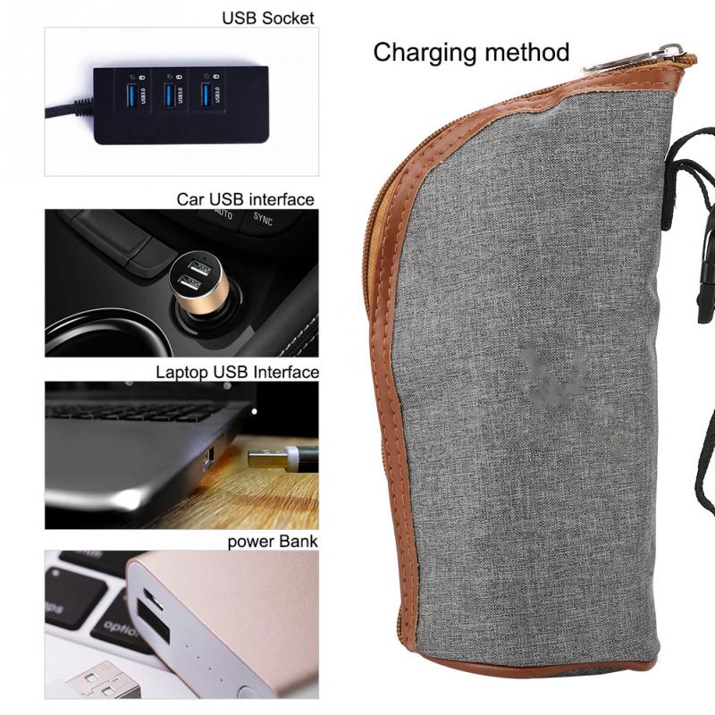 Portable USB Bottle Warmer for Travel Bottle Feeding