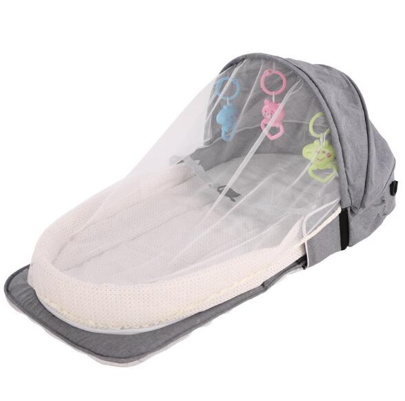 Portable Baby Travel Bed With Sun & Mosquito Net