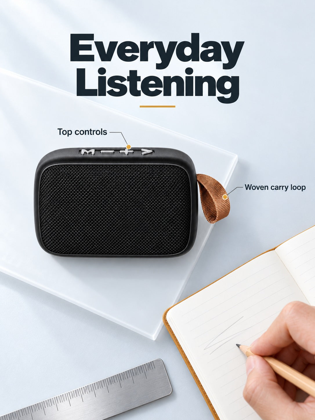Portable Bluetooth Speaker with Clear Sound for Calls