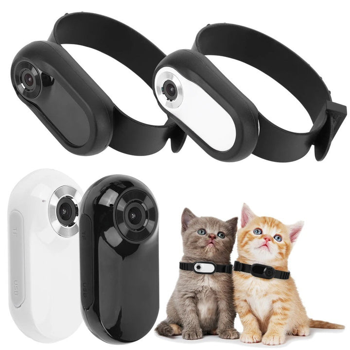 Pet Collar Camera HD Mini Recorder for Cats & Dogs