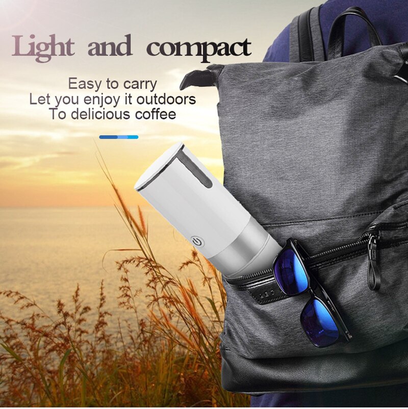 Portable Coffee Maker: Brew Anywhere, USB Rechargeable