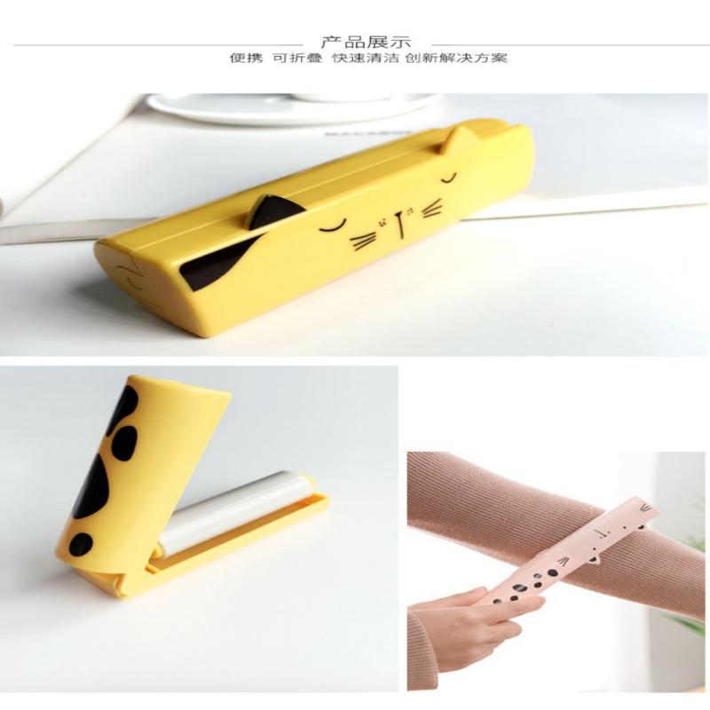 Cat-Face Pet Hair Roller: Portable Lint Remover Tool