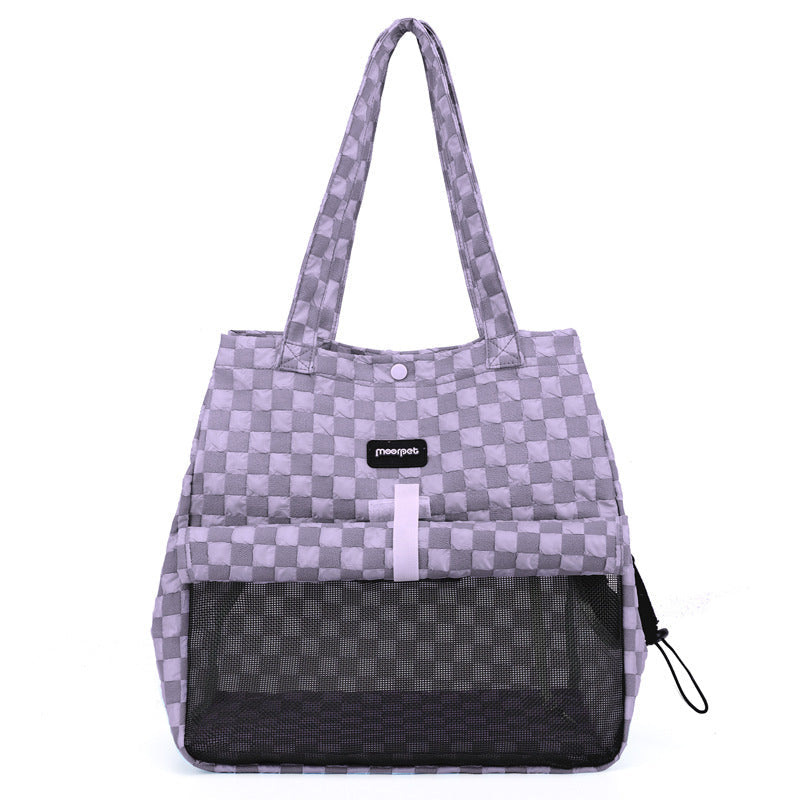 Portable Cat Carrier Bag with Mesh Ventilation Panel