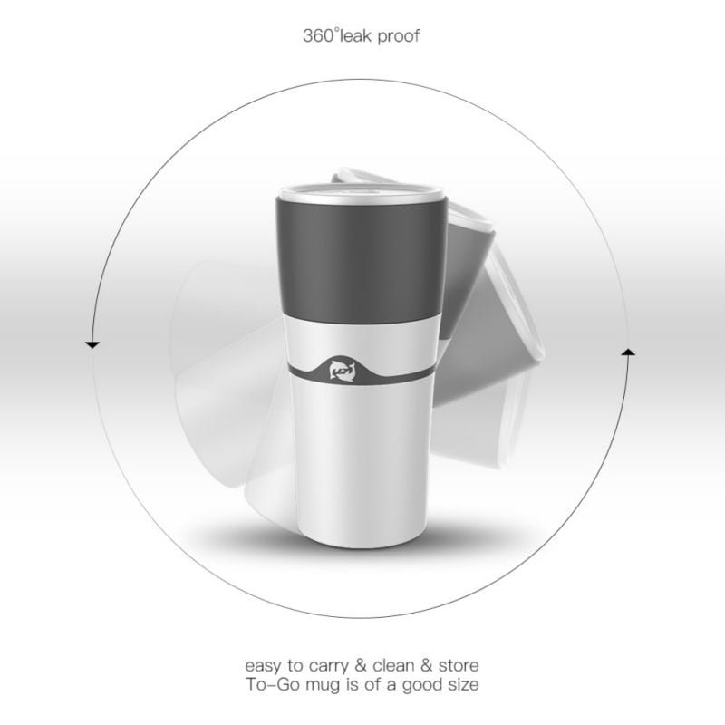 Portable Drip Coffee Maker Travel Mug, Brew in 3 Min