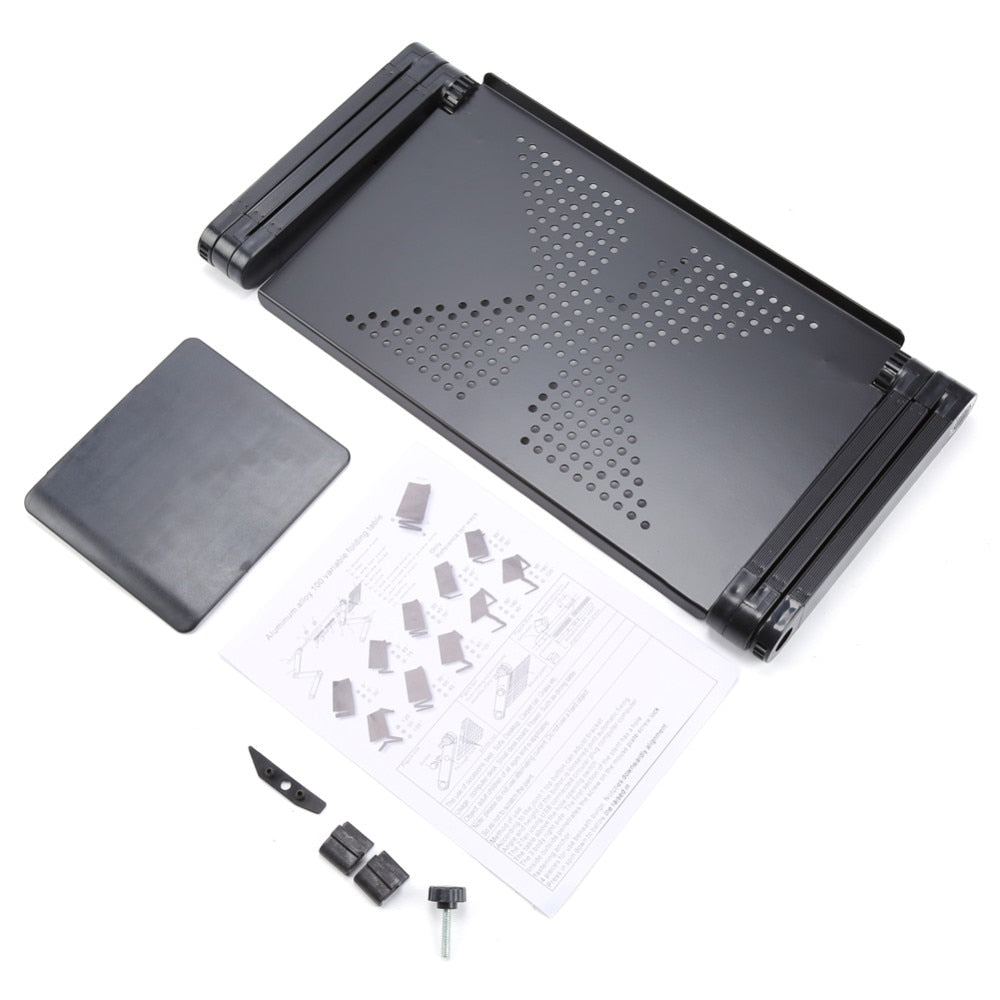 Adjustable Foldable Laptop Table for Bed and Sofa Use