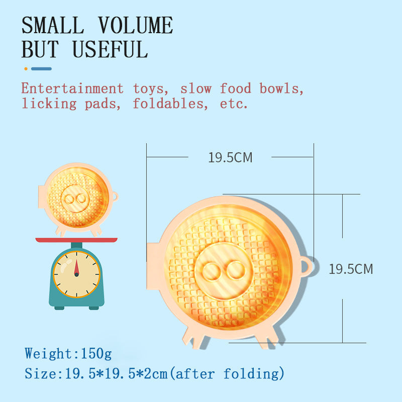 Portable Slow-Feeding Dog Bowl & Lick Mat for Travel