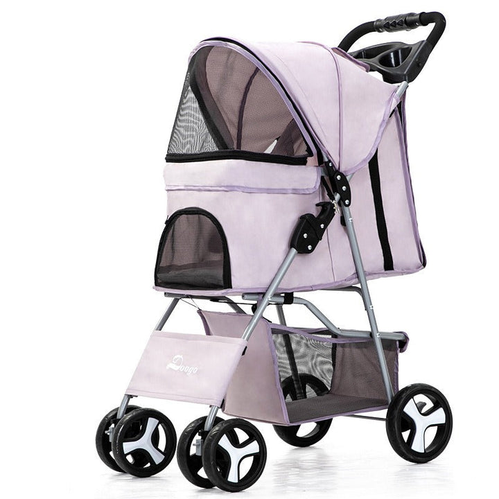 Pet Stroller for Cats & Small Dogs | Covered Comfort