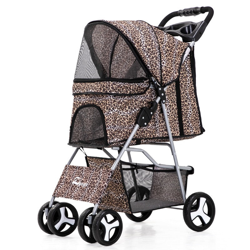 Pet Stroller for Cats & Small Dogs | Covered Comfort