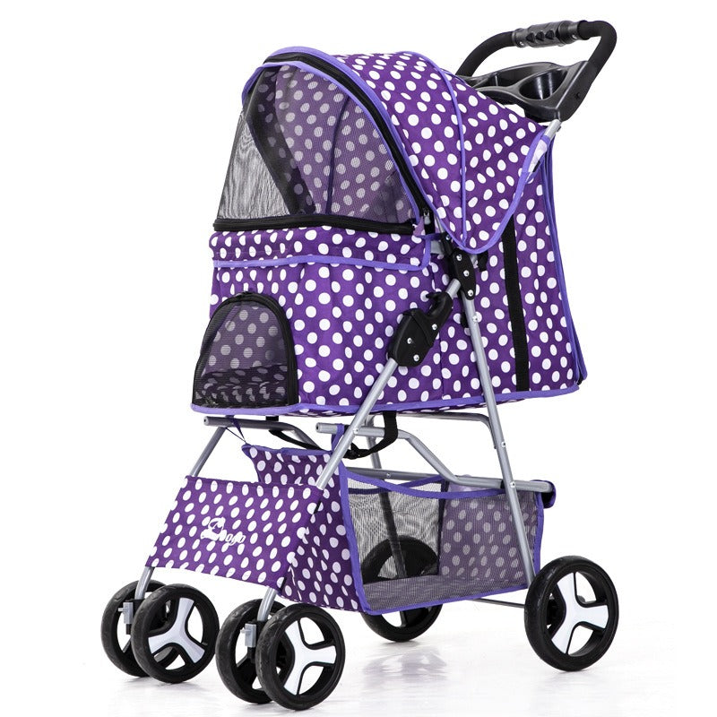 Pet Stroller for Cats & Small Dogs | Covered Comfort