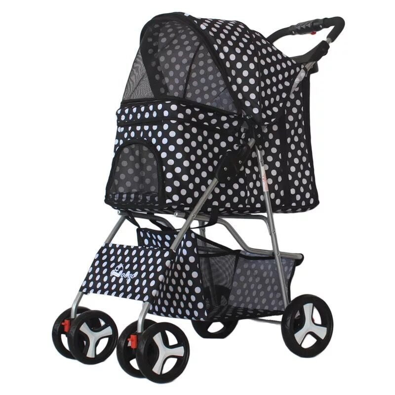Pet Stroller for Cats & Small Dogs | Covered Comfort